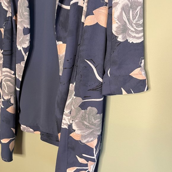 BABATON ARITZIA Quincy Jacket sz XS Floral Trench Fall Pockets Layers Tailored - Picture 5 of 15